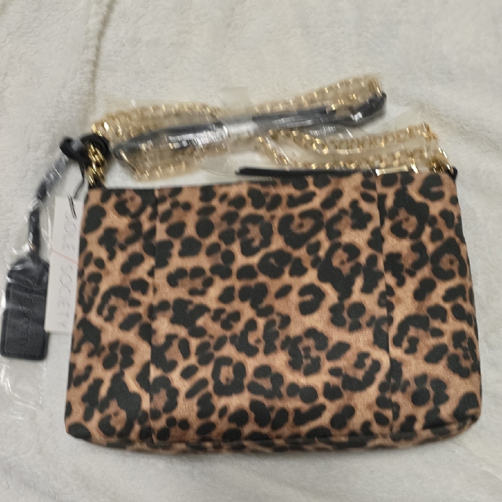 NWT Sole Society Leopard Crossbody